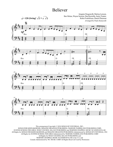 Believer (arr. Paulo Kuniyoshi)