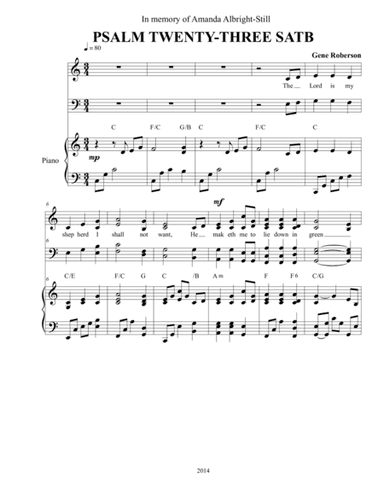 Psalm Twenty-Three