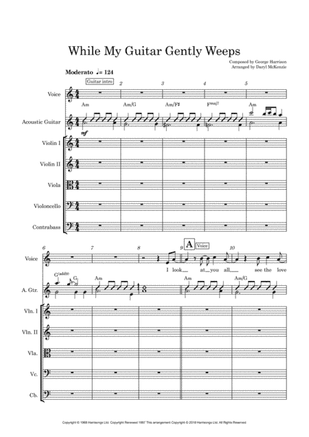 While My Guitar Gently Weeps (arr. Daryl McKenzie)