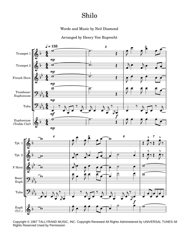 Shilo (arr. Henry Von Ruprecht)