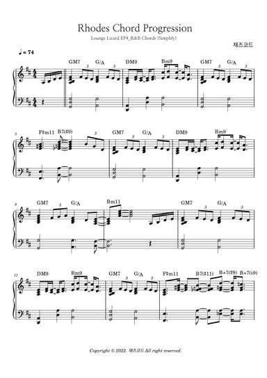 Rhodes Chord Progression Lounge Lizard EP4 R&B Chords