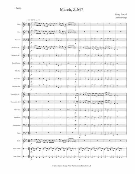 Three Marches by Henry Purcell (arr. lJames Bicigo)