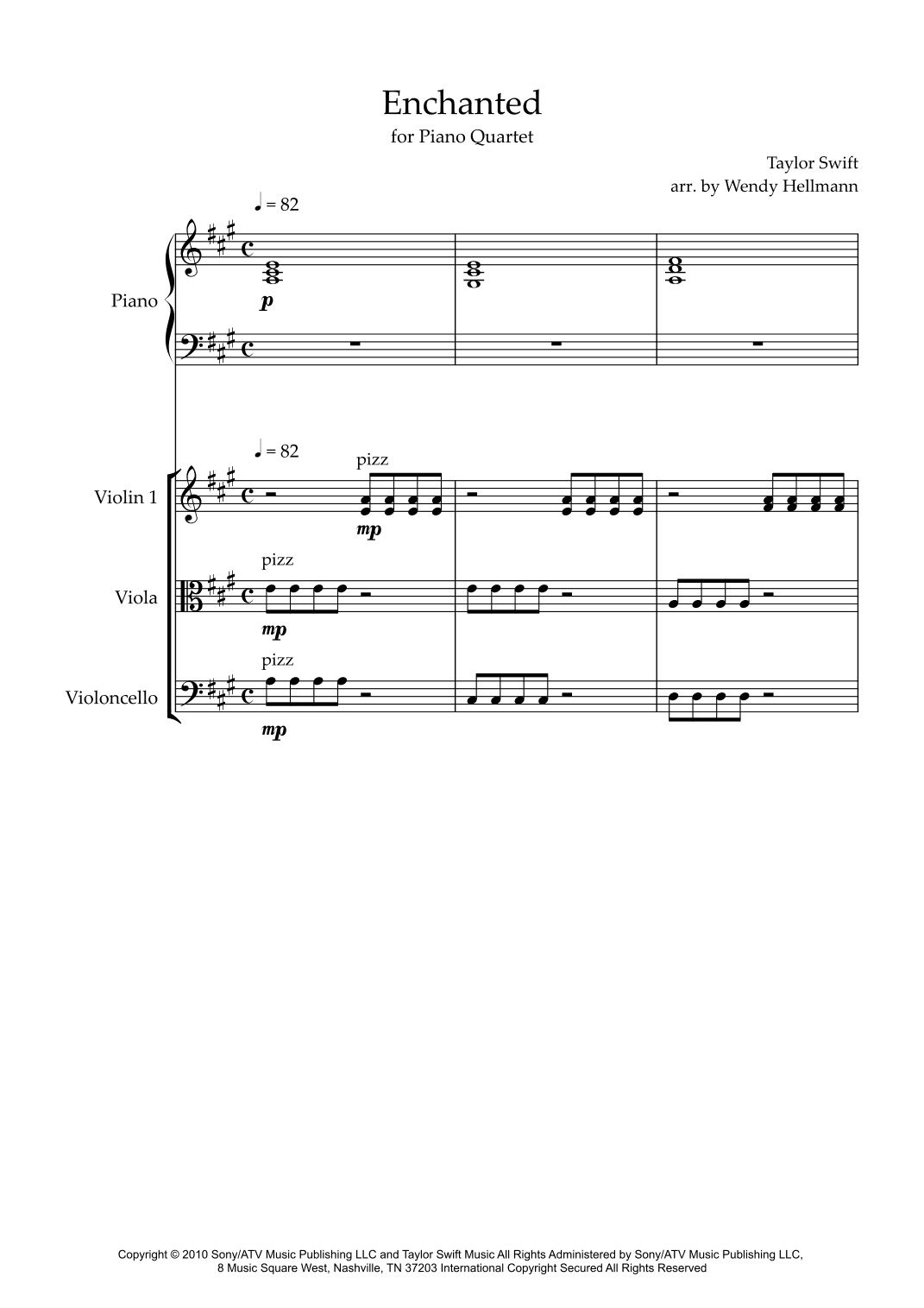 Enchanted (arr. Wendy Hellmann)