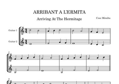 ARRIBANT A L'ERMITA Guit Duet