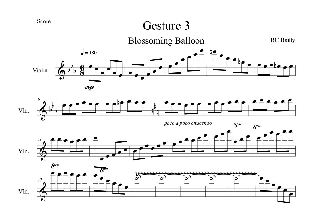 Gesture 3 (Blossoming Balloon)
