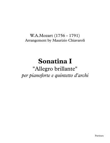 Sonatina I (Allegro brillante) (arr. Maurizio Chiavaroli)