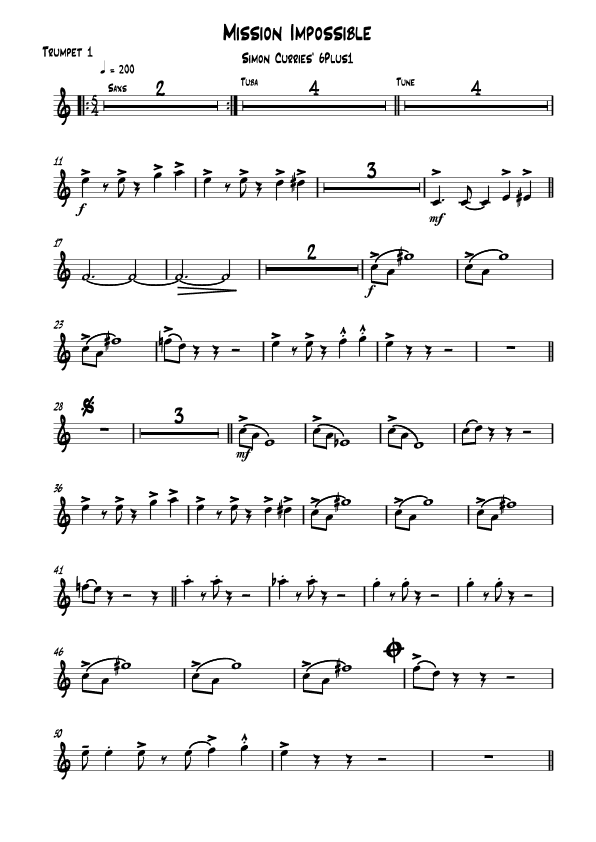 Mission: Impossible Theme (arr. Simon Currie)