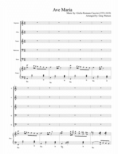 Ave Maria (Caccini) (arr. Greg Watson)
