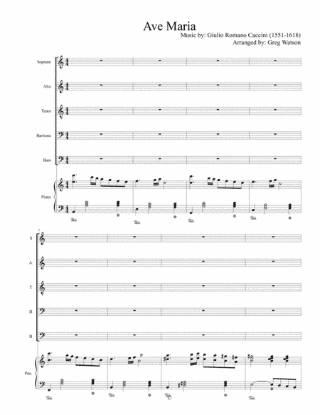 Ave Maria (Caccini) (arr. Greg Watson)