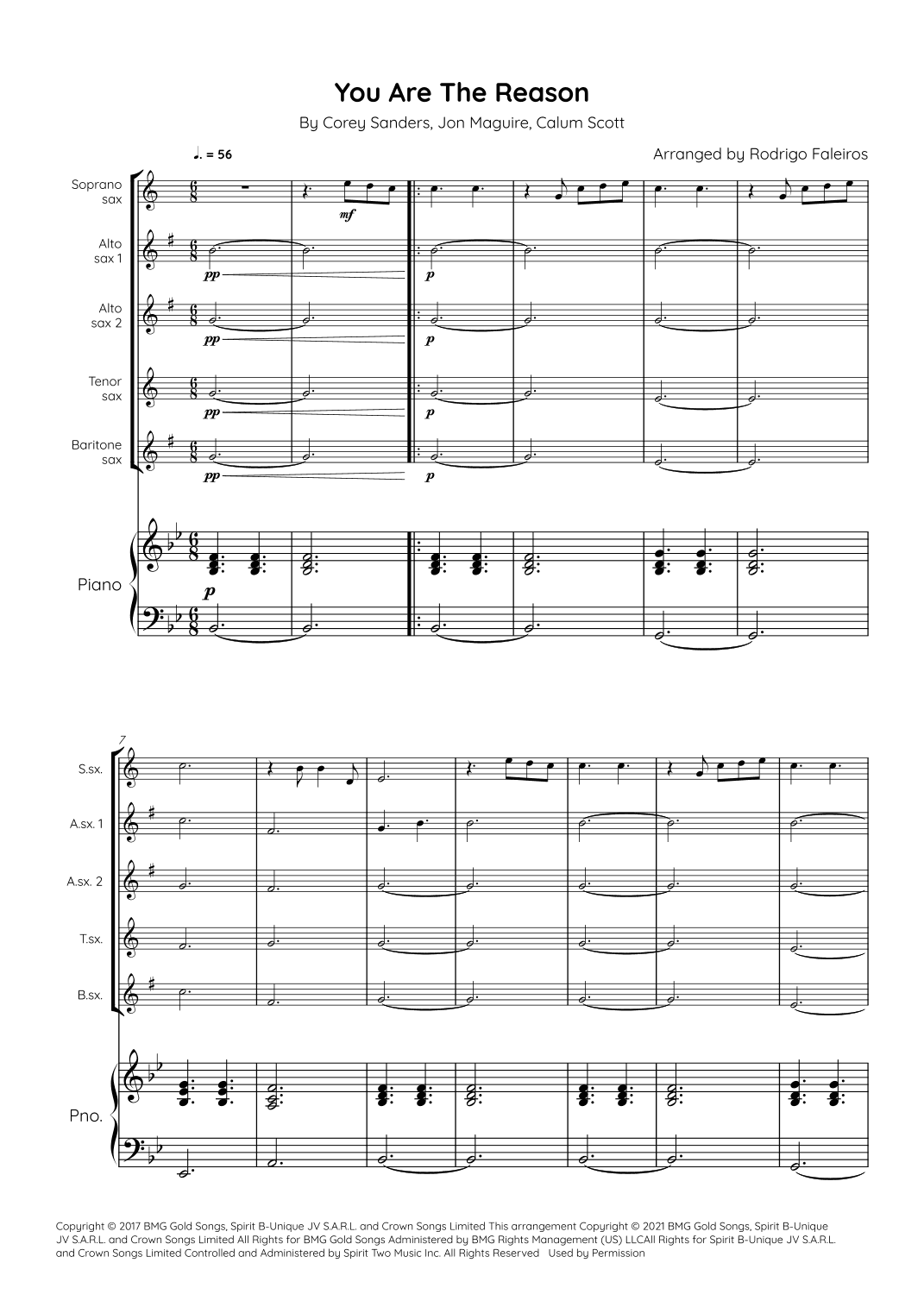 You Are The Reason (arr. Rodrigo Faleiros)