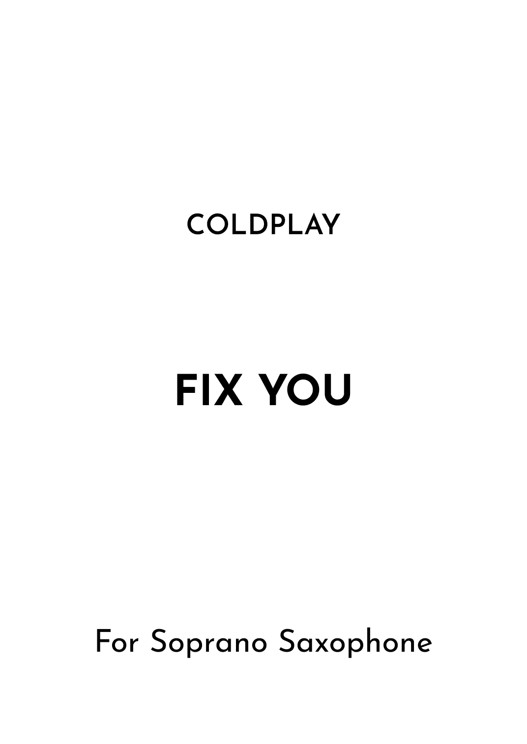 Fix You (arr. Jireh J.)