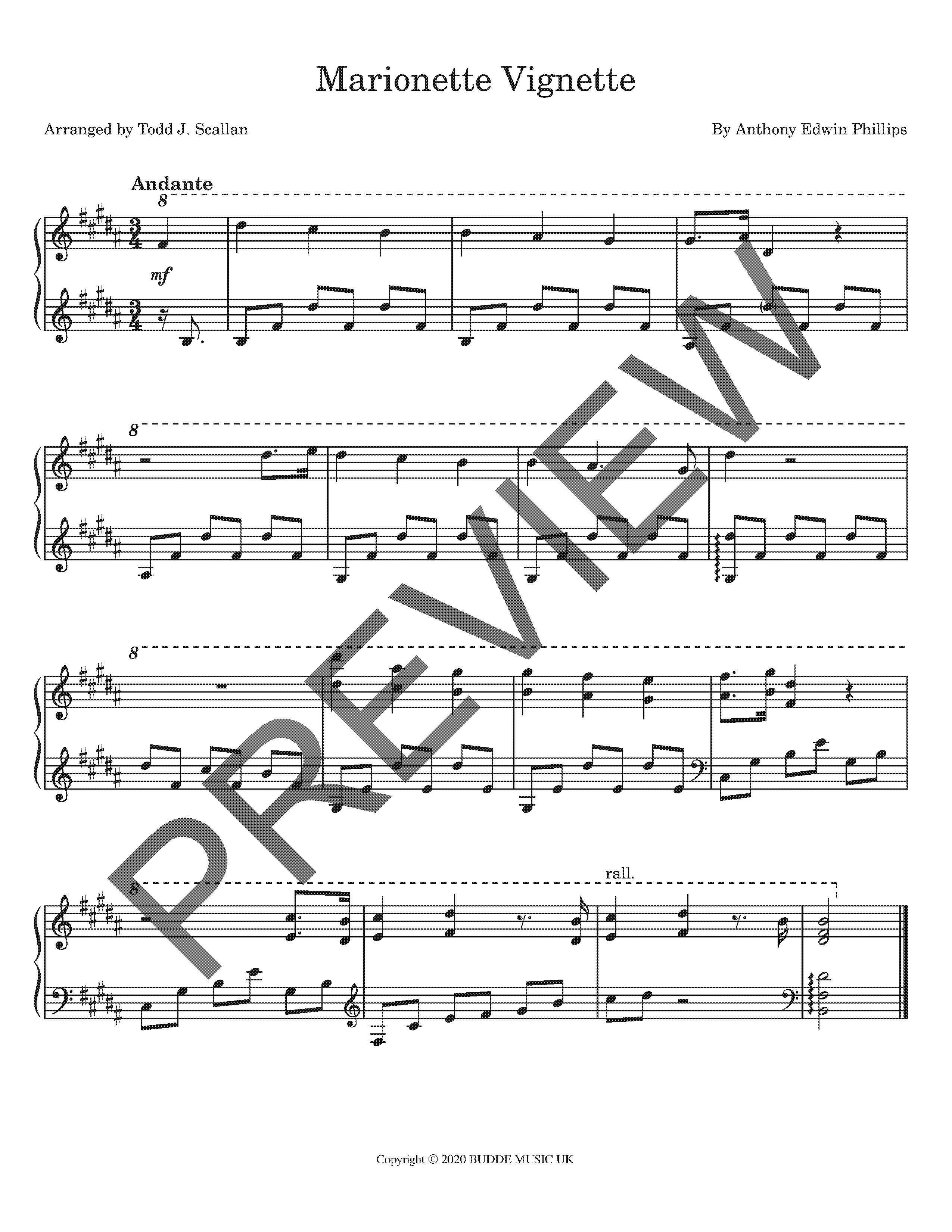 Marionette Vignette (arr. Todd J. Scallan)