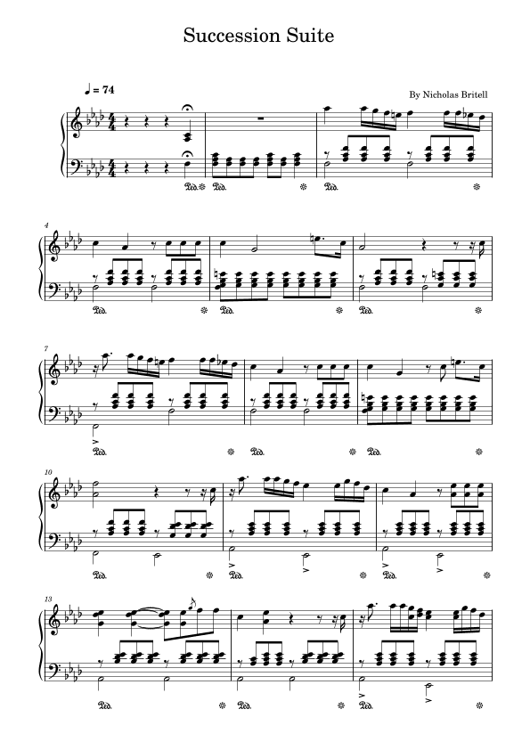 Succession Theme (arr. poon)