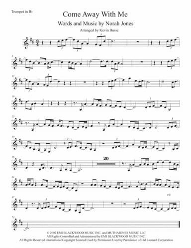 Come Away With Me (arr. Kevin Busse)
