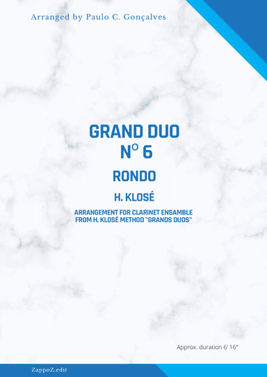 GRAND DUO Nº 6 RONDO - H. KLOSÉ (arr. Paulo C. Gonçalves)