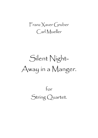 Silent Night-Away in a Manger (arr. Spencer Bundy)