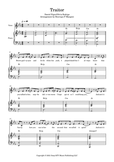 Traitor (arr. Henrique F Mangoni)