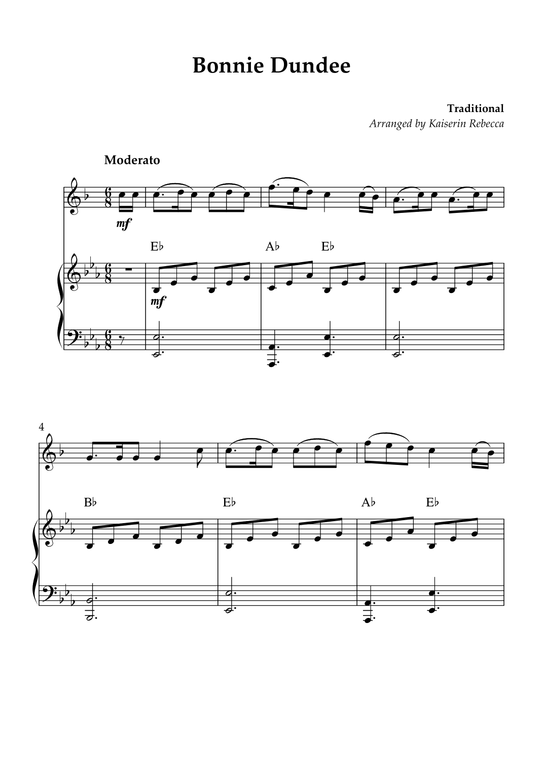 Bonnie Dundee (arr. Kaiserin Rebecca)