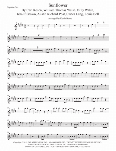 Sunflower (arr. Kevin Busse)