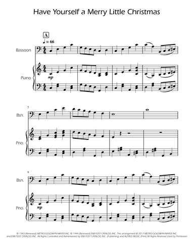 O Holy Night - Bassoon Solo w/ Piano (arr. Ygor Nunes)