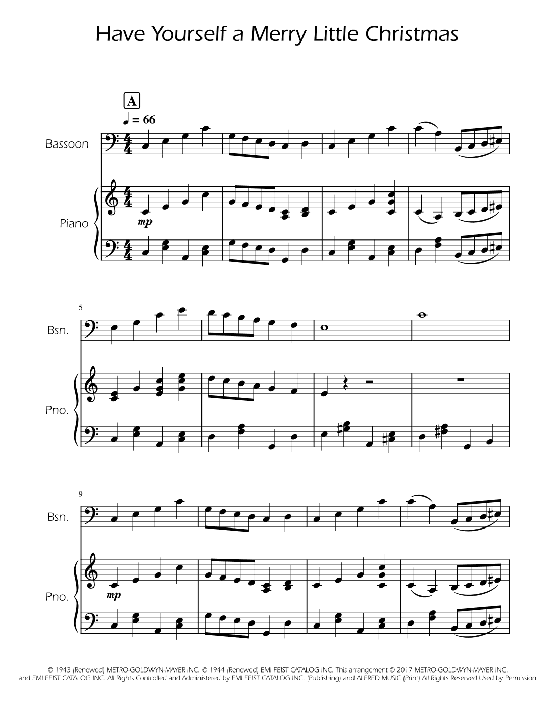 O Holy Night - Bassoon Solo w/ Piano (arr. Ygor Nunes)