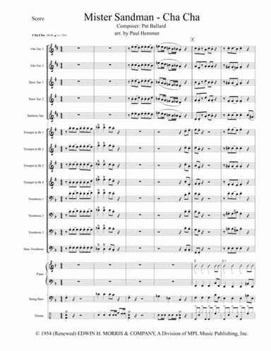 Mister Sandman (arr. Paul Hemmer)