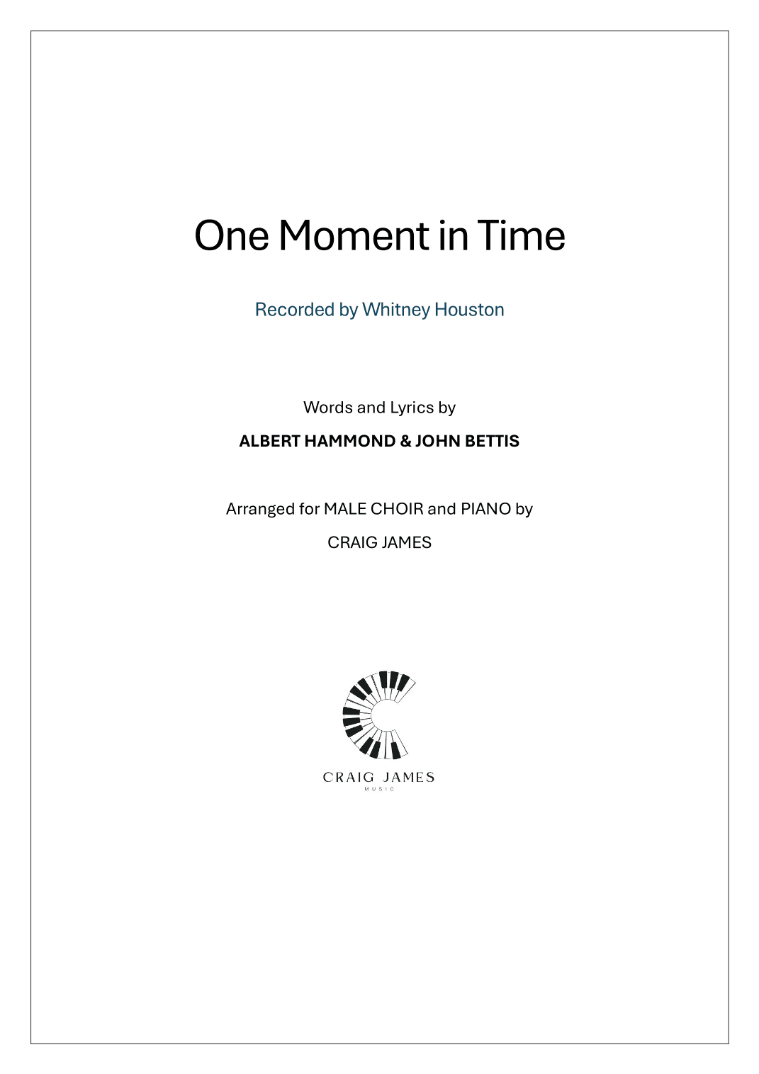 One Moment In Time (arr. Craig James)