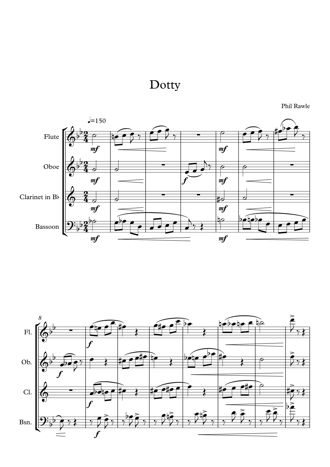 Dotty - Wind Quartet