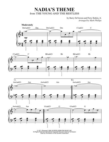 Nadia's Theme (arr. Mark Phillips)