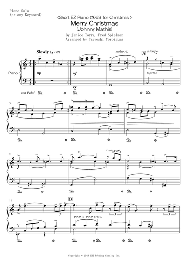 Merry Christmas (arr. Tsuyoshi Yoroiguma)