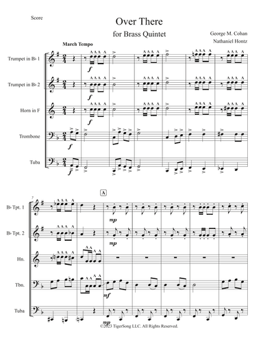 Over There! (for Brass Quintet) (arr. Nathaniel Hontz)