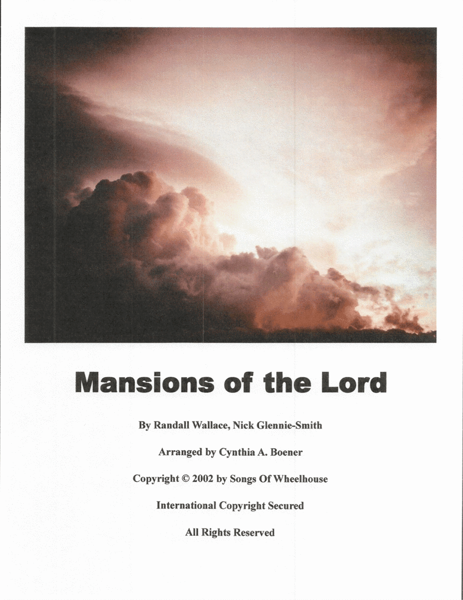 The Mansions Of The Lord (arr. Cynthia A. Boener)
