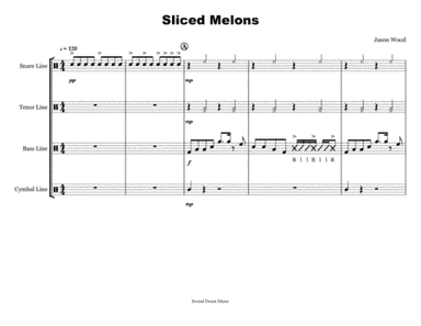 Sliced Melons (Drumline Cadence)