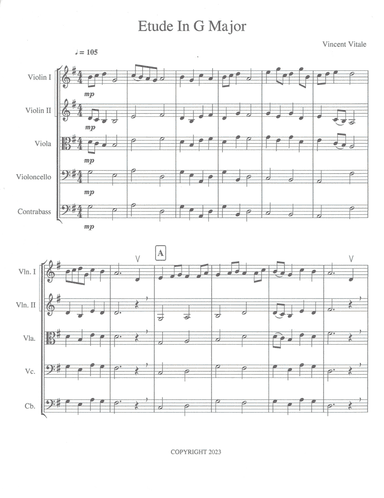 ETUDE IN G MAJOR  (med. easy)