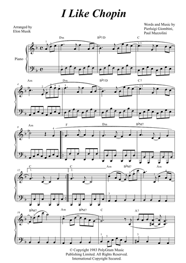 I Like Chopin (arr. Elon Musik)
