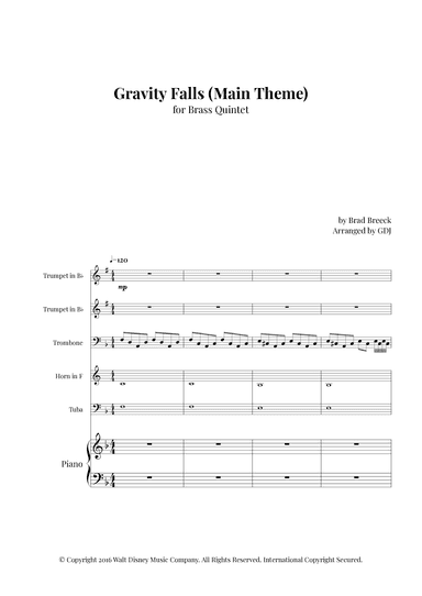 Gravity Falls (main Theme) (arr. GDJ)