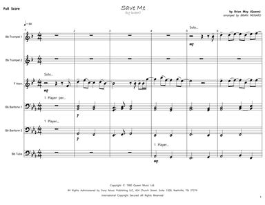 Save Me (arr. Brian Menard)
