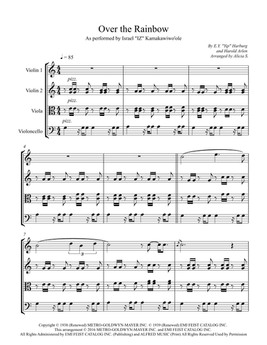 Over The Rainbow (arr. Alicia S.)