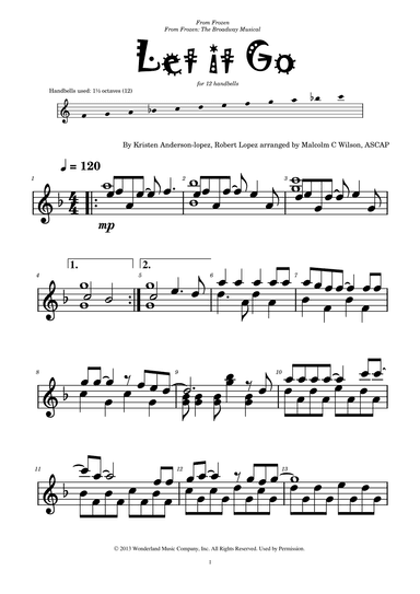 Let It Go (arr. Malcolm C Wilson)