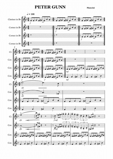 Peter Gunn (arr. M Tobin)