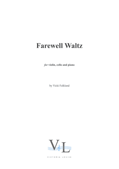 Farewell Waltz for piano trio