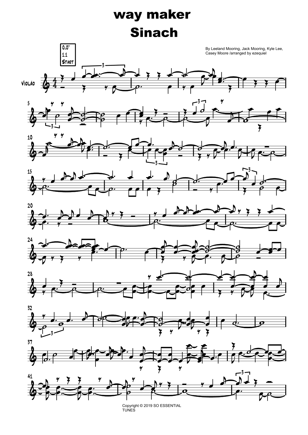 Way Maker (arr. ezequiel zeferino edição)