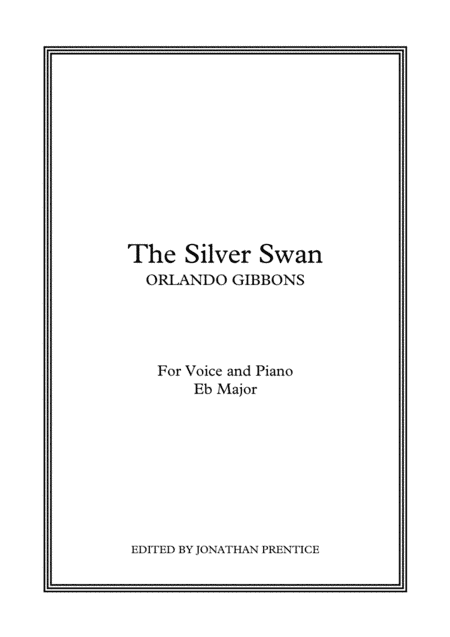 The Silver Swan (Eb Major) (arr. Jonathan Prentice)