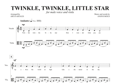 Twinkle Twinkle Little Star (arr. Art.o Artaud)