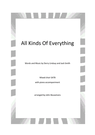 All Kinds Of Everything (arr. John Bouwmans)
