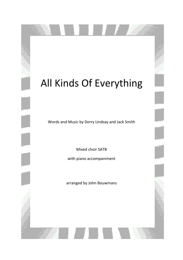 All Kinds Of Everything (arr. John Bouwmans)