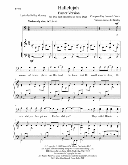 Hallelujah (arr. James F. Rickley)