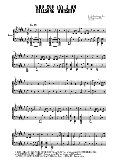 Who You Say I Am (arr. BY EZEQUIEL EDIÇÕES)