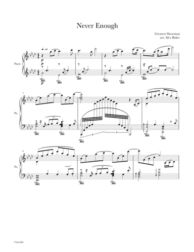 Never Enough (arr. Alex Baker)
