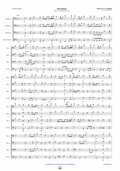 Overture (Music for the Royal Fireworks) (arr. Josef STASTNY)